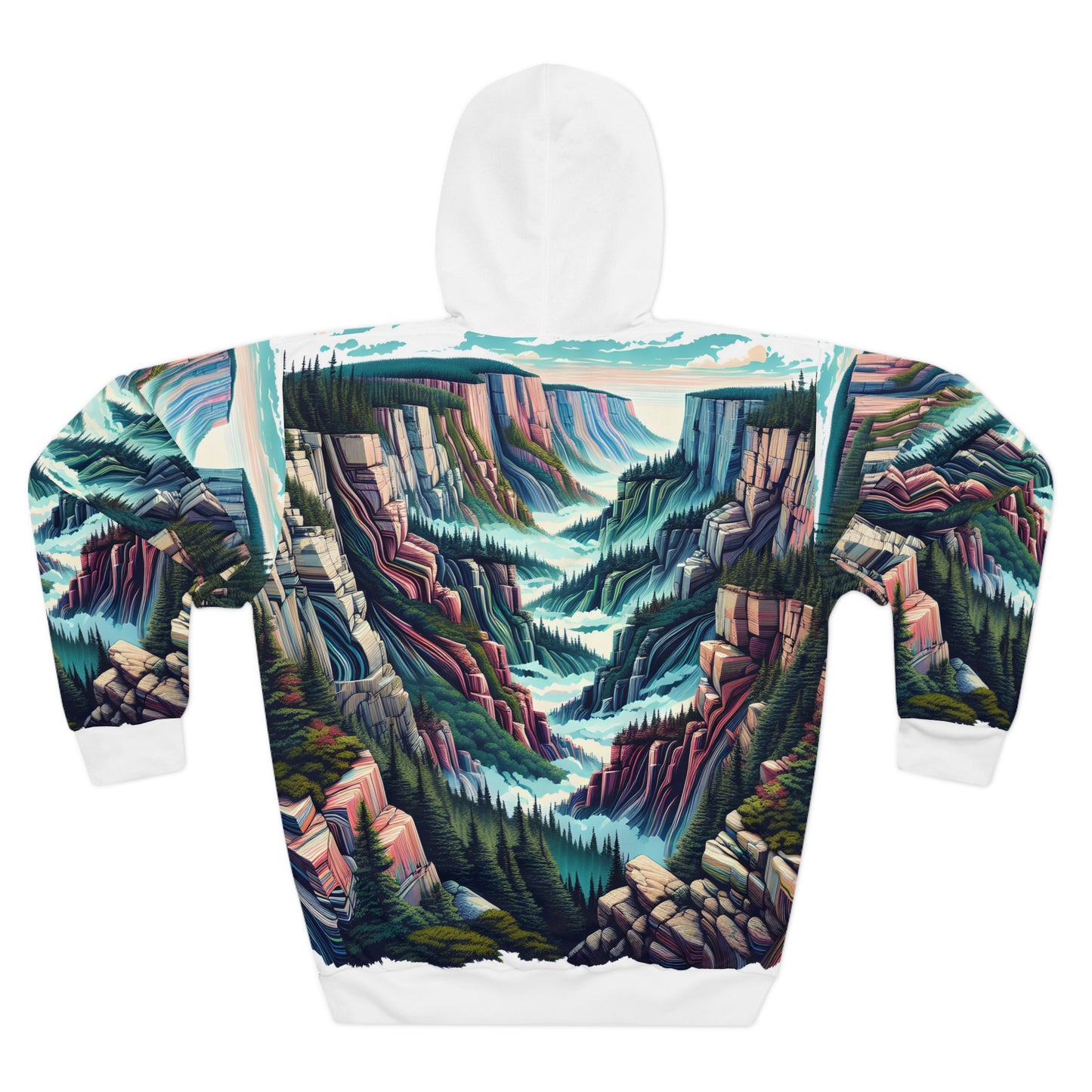 Acadia National Park Pullover Hoodie Precipice Trail All Over Print Outdoor Gear