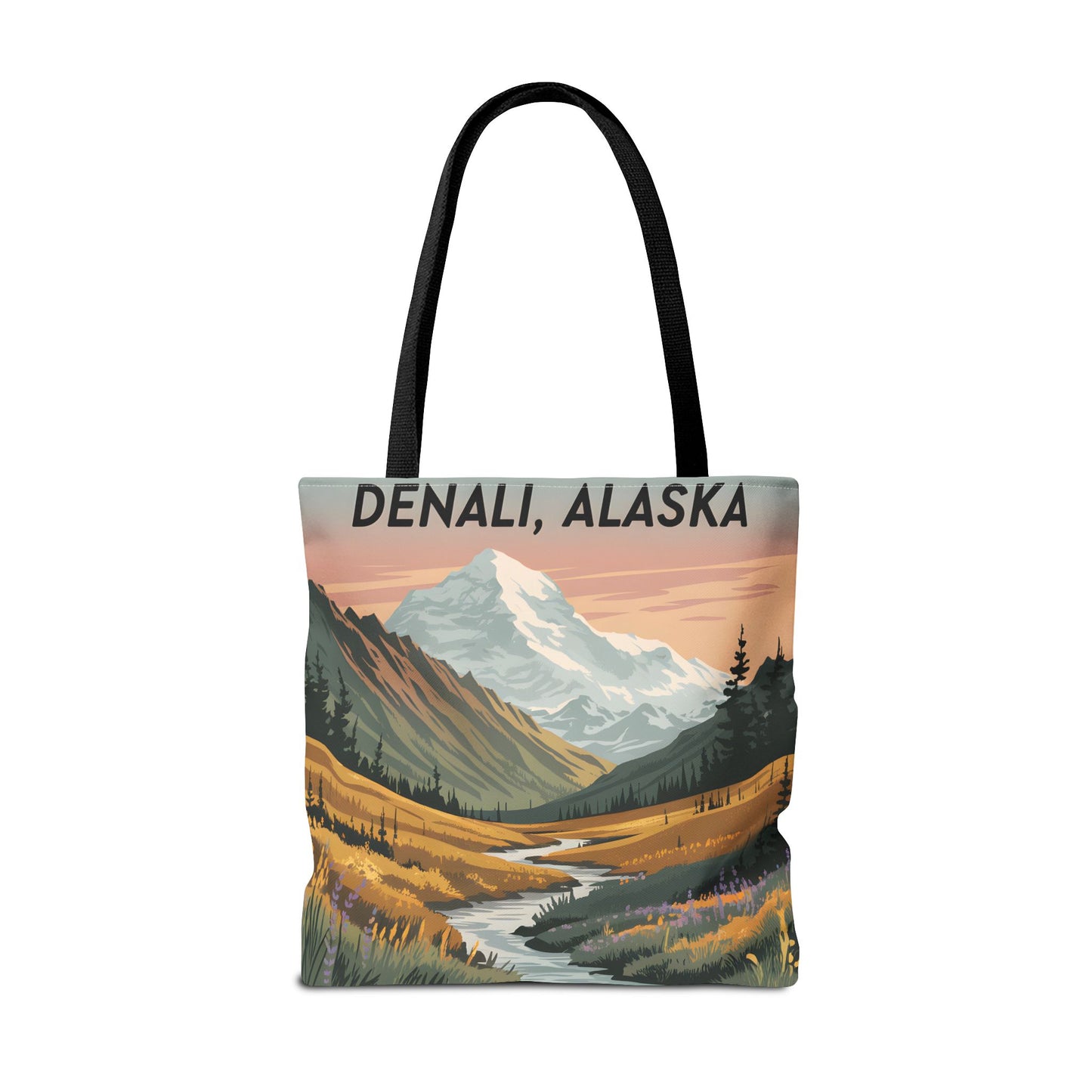 Denali Alaska All Over Print Tote Bag Landscape Nature Gift Travel Accessory