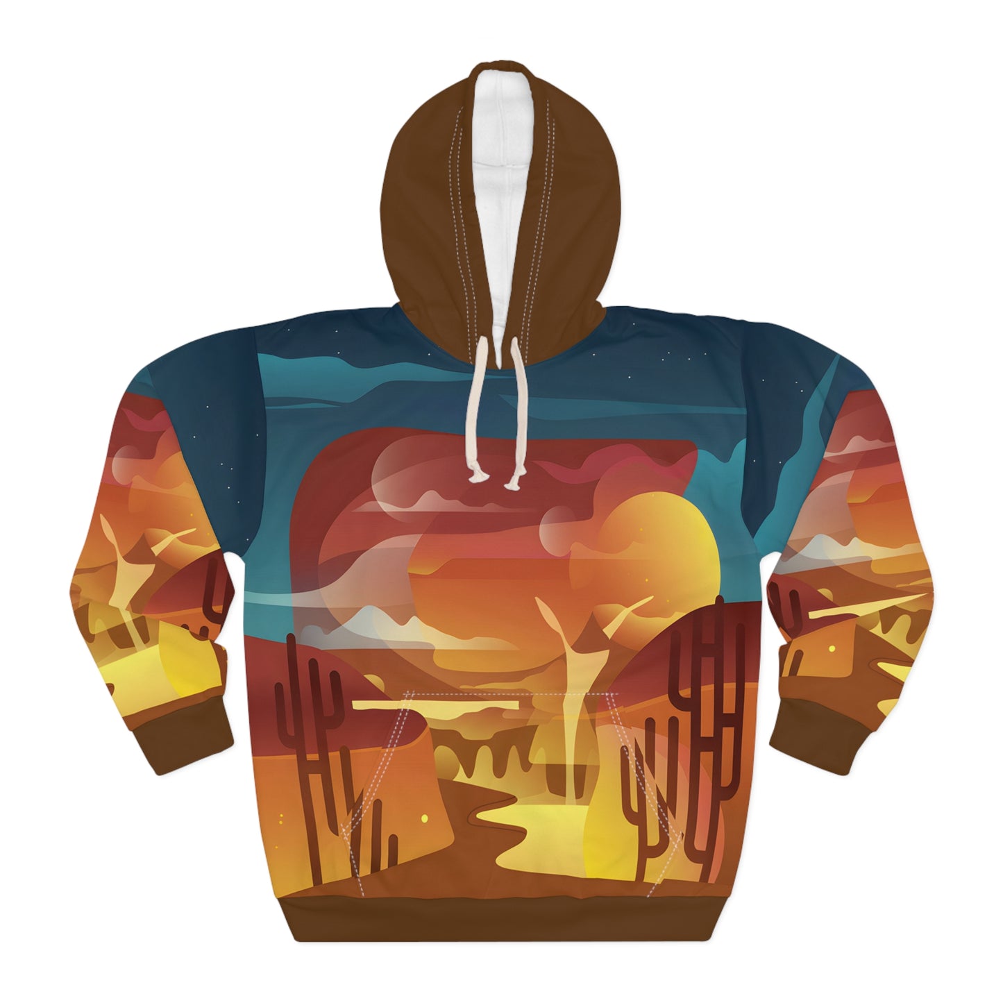 Firelight Twilight All-Over Print Pullover Hoodie Outdoor Adventure Apparel