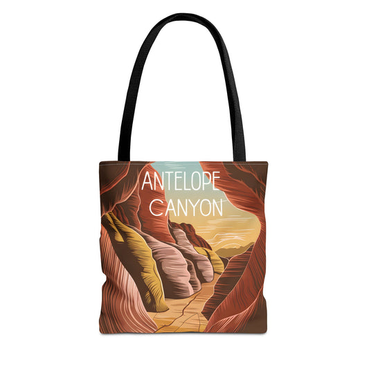 Antelope Canyon All Over Print Tote Bag Unique Design Travel Accessory
