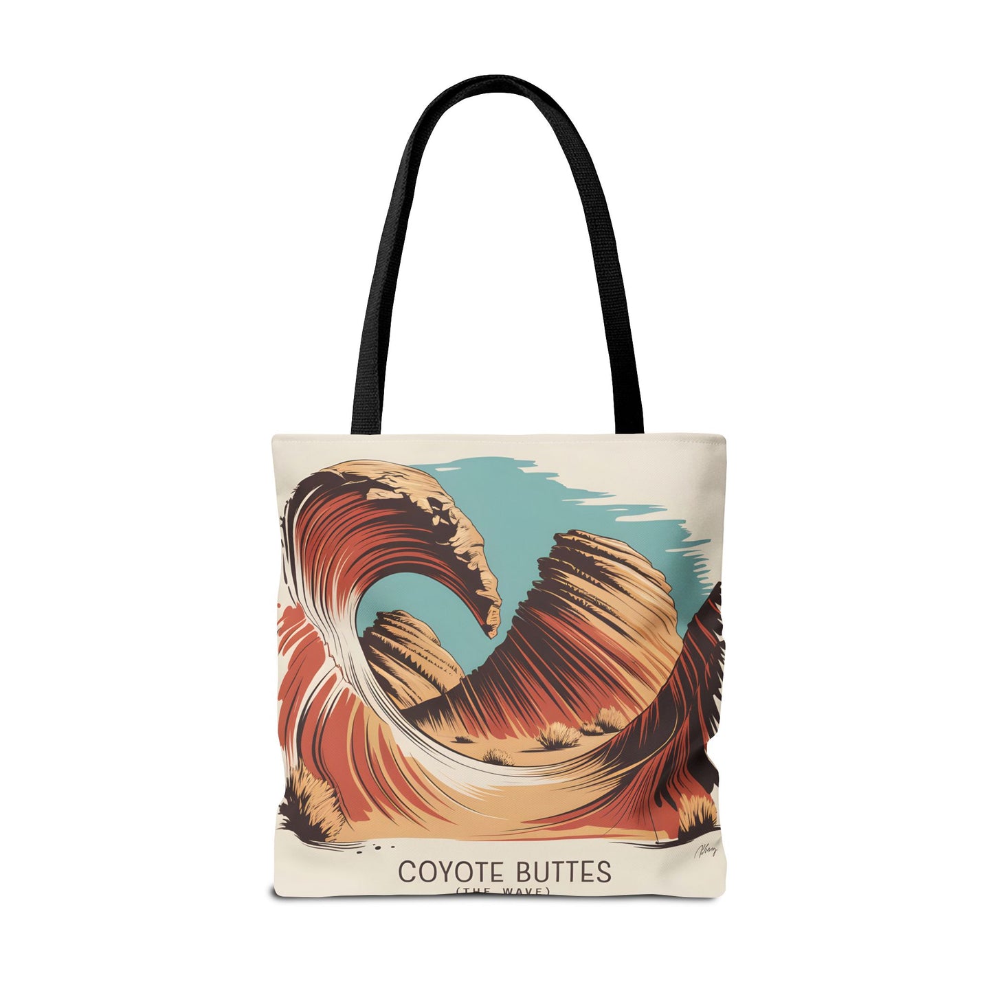 Coyote Buttes Arizona Tote Bag All Over Print Scenic Art Landscape Apparel