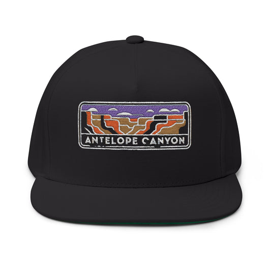 Antelope Canyon Flat Bill Hat Outdoor Adventure Style Adjustable Cap Apparel