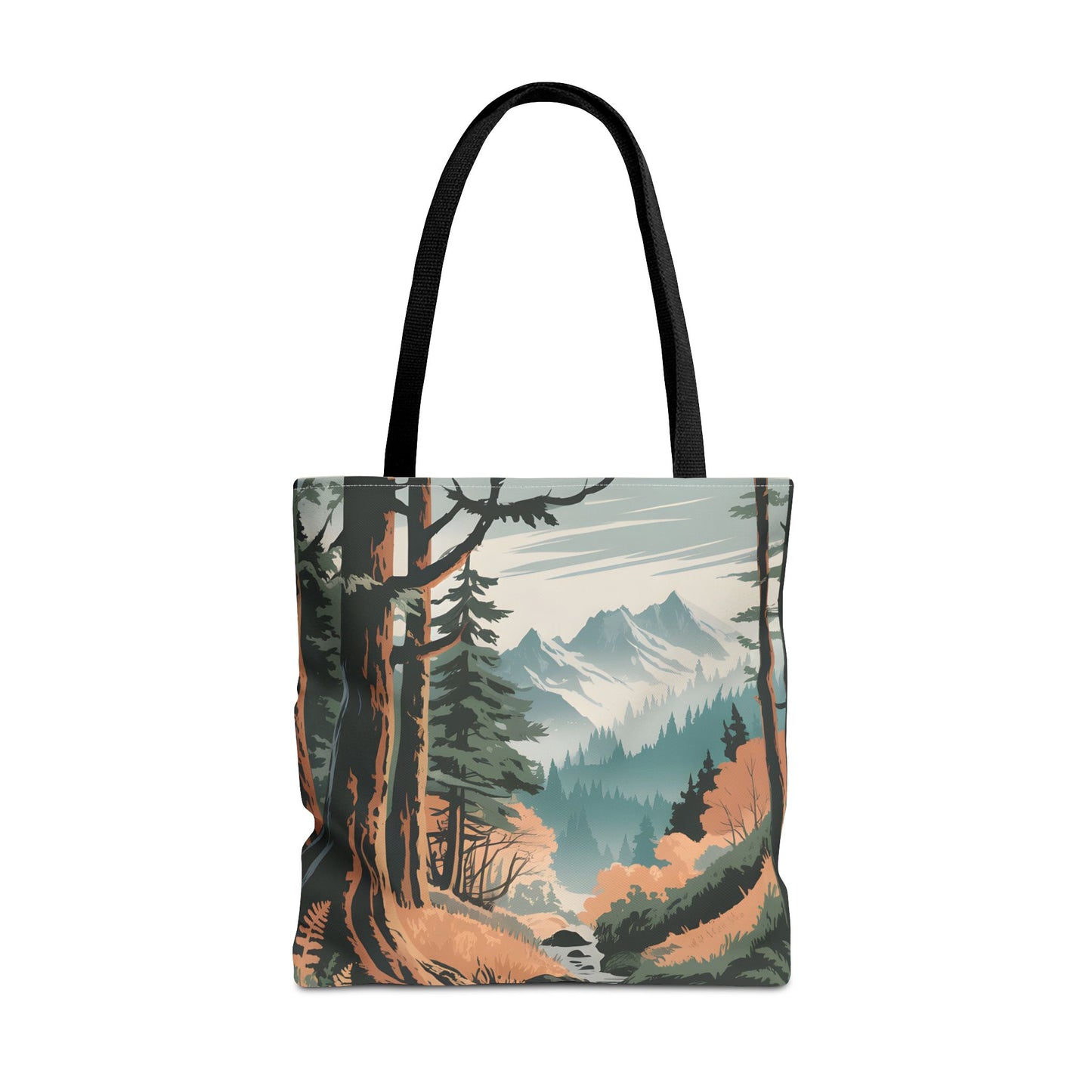 Olympic National Park All Over Print Tote Eco Friendly Nature Adventure Bag