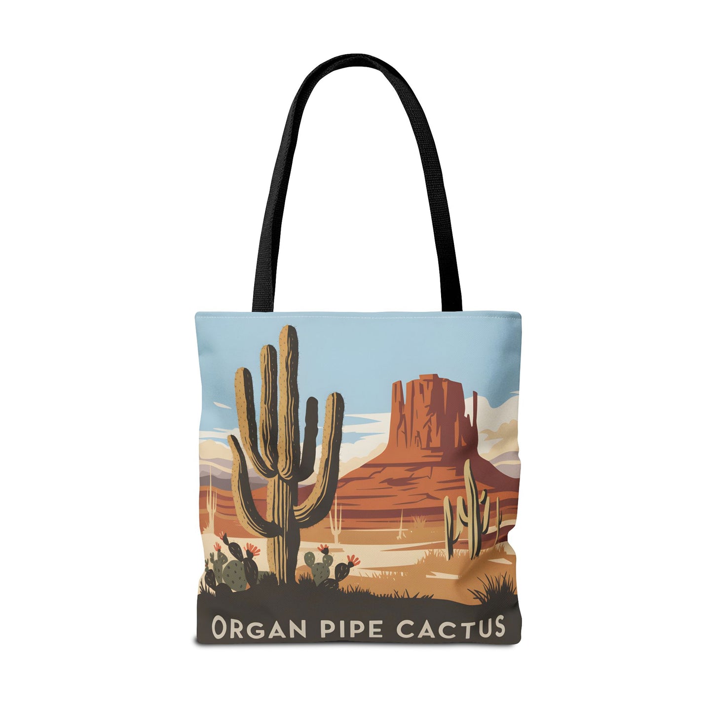 Organ Pipe Cactus National Monument Tote Bag Southwest Desert Landscape Design