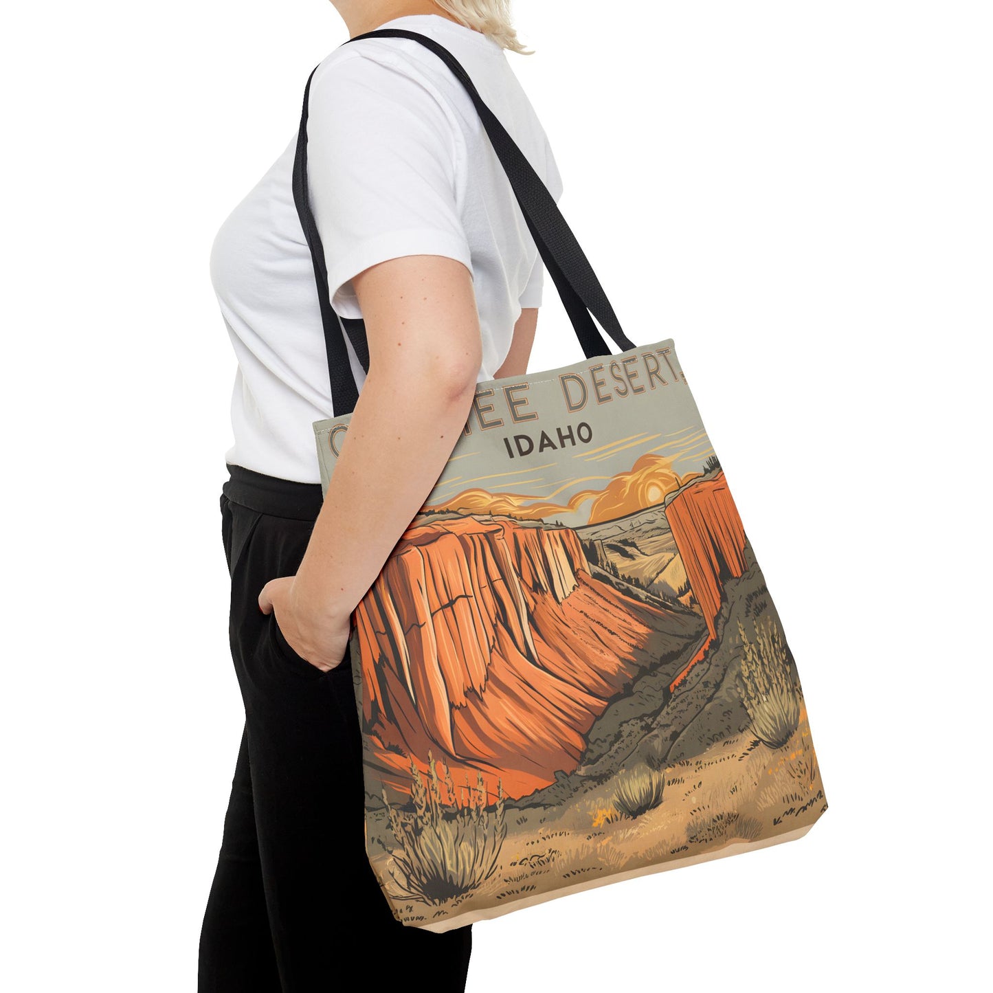 Owyhee Desert Idaho All Over Print Tote Bag Scenic Landscape Adventure Gear