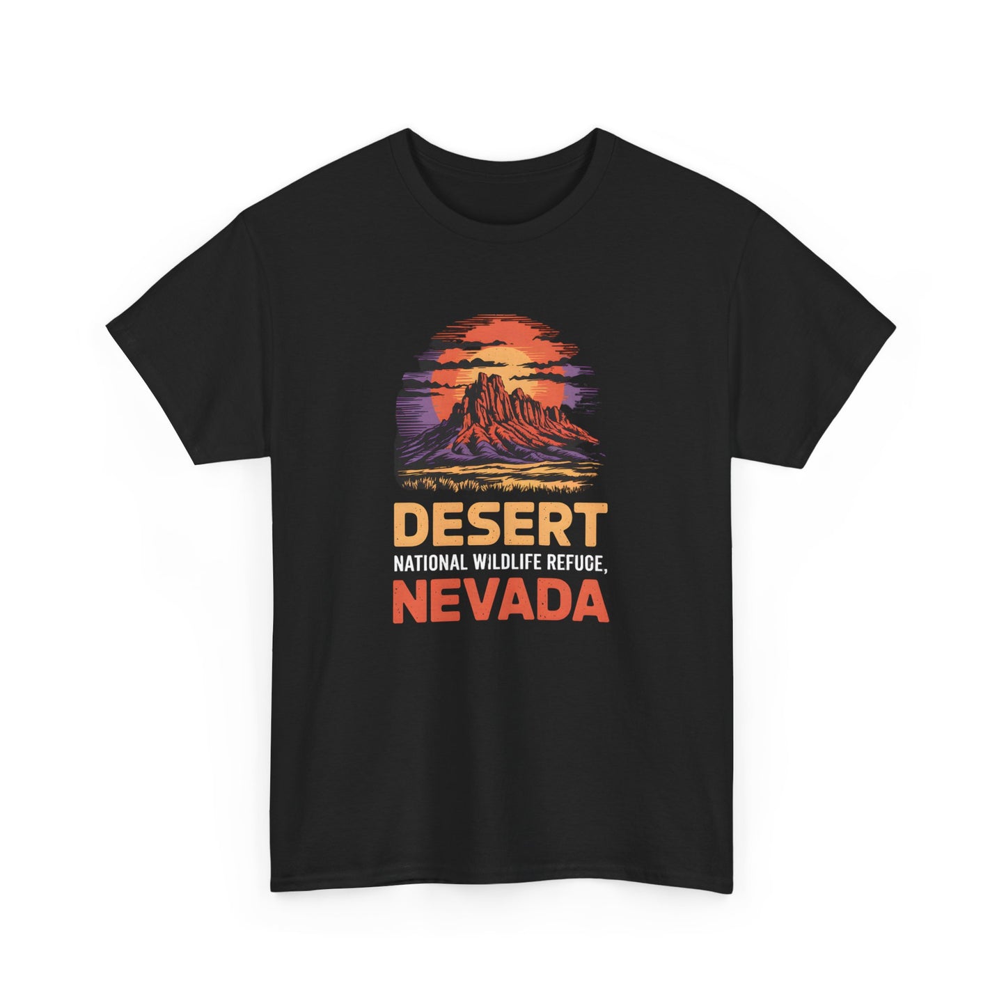 Desert National Wildlife Refuge T-Shirt Unisex Nevada Graphic Nature Sunset Tee