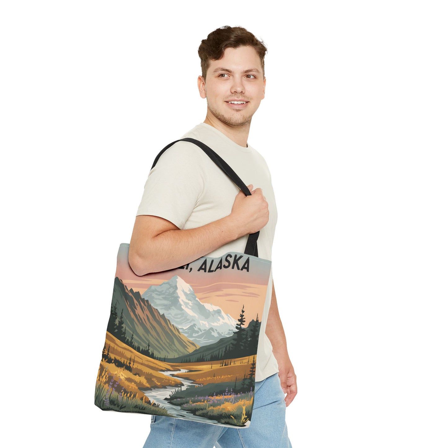 Denali Alaska All Over Print Tote Bag Landscape Nature Gift Travel Accessory