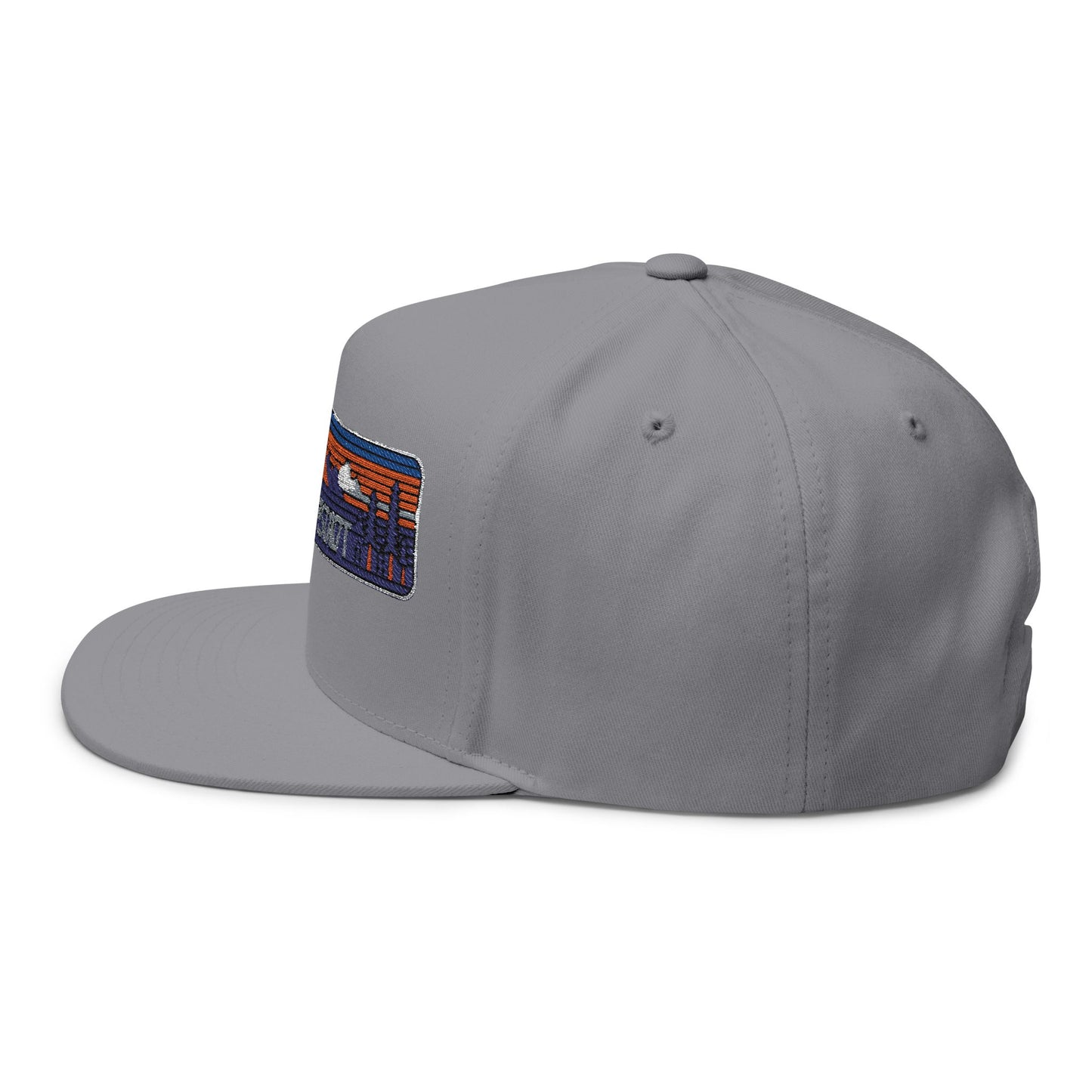 Mount Bierstadt Flat Bill Hat Vintage Mountain Graphic Cap Outdoors Wear