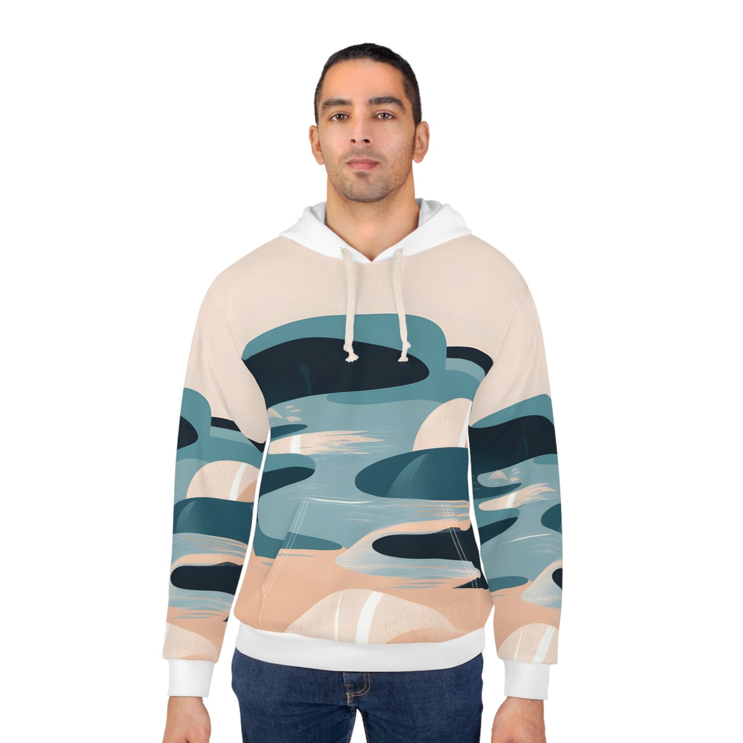 Faded Light Hoodie All-Over Print Outdoor National Parks Adventure Apparel
