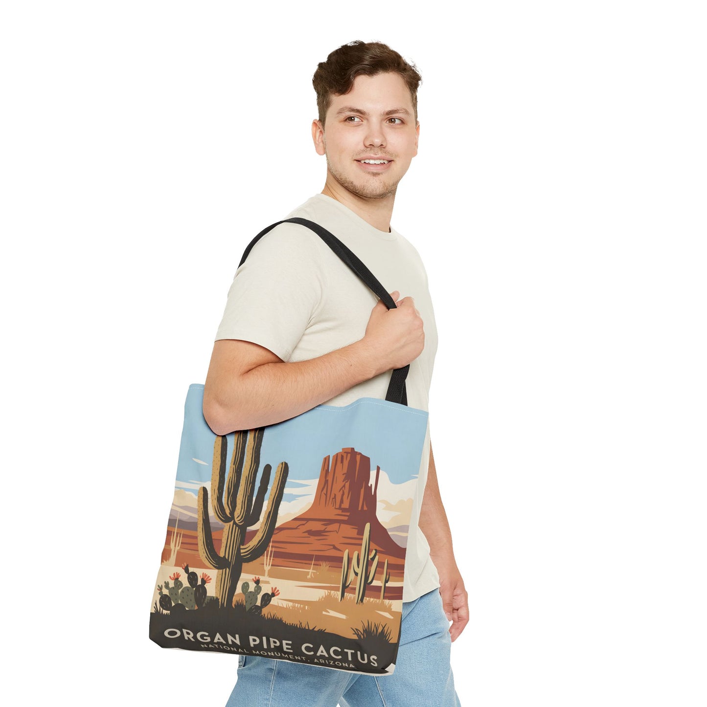 Organ Pipe Cactus National Monument Tote Bag Southwest Desert Landscape Design