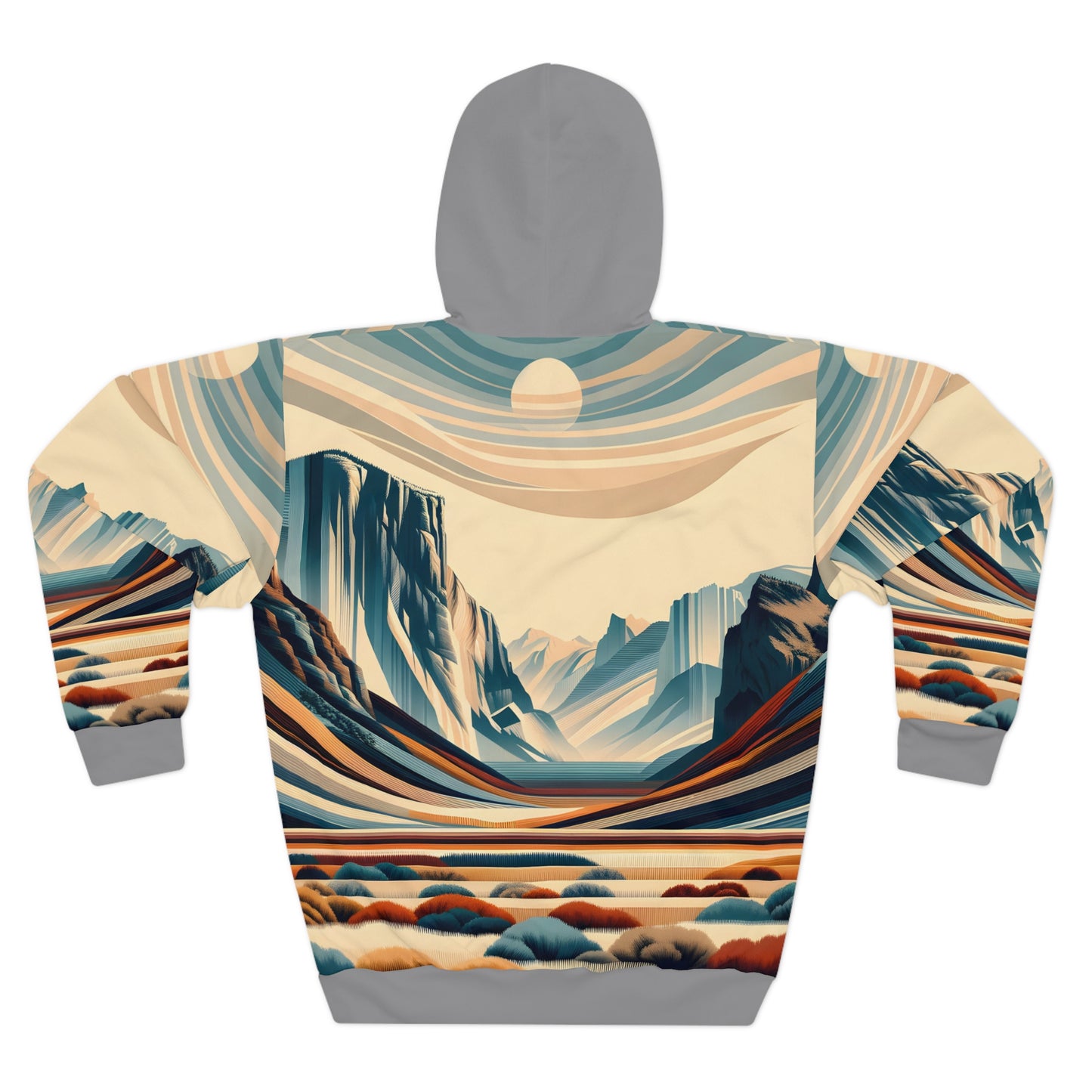 El Capitan Yosemite Hoodie – Retro All-Over Print Scenic Adventure Pullover
