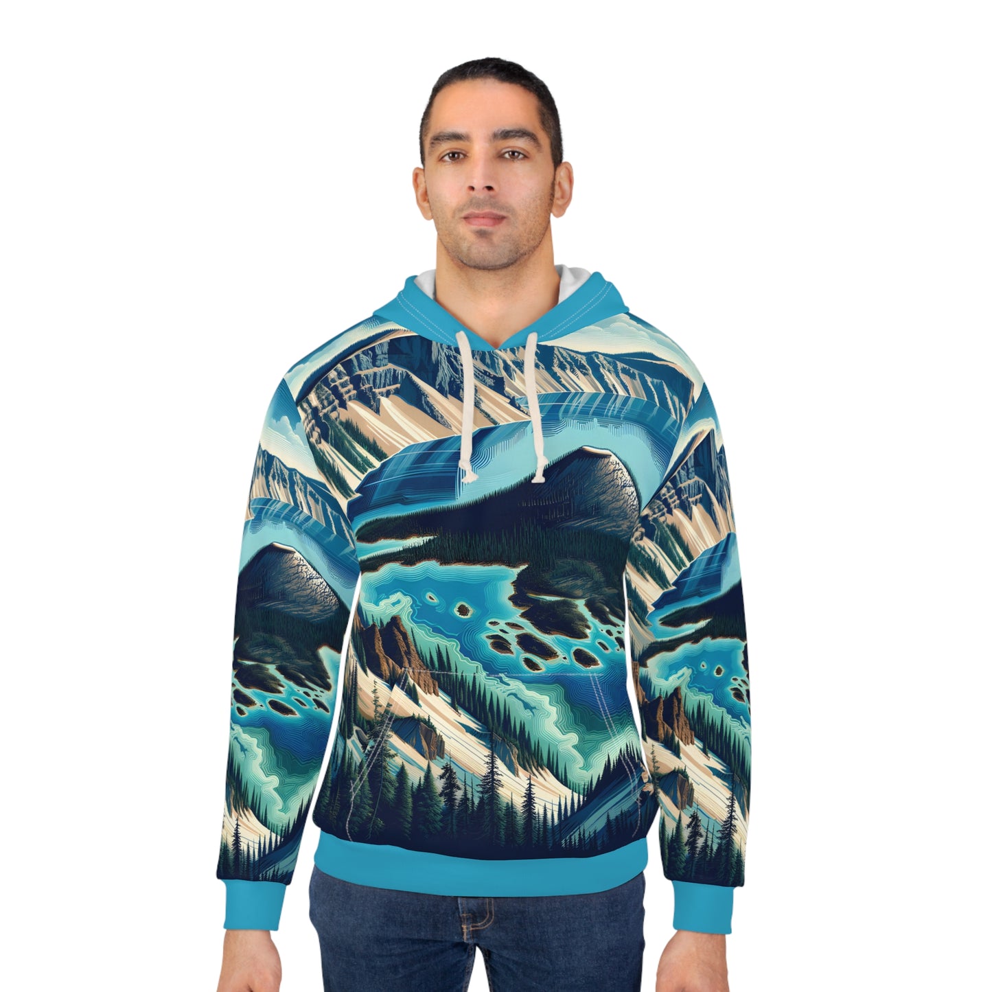 All-Over Print Hoodie Featuring Crater Lake National Park Design