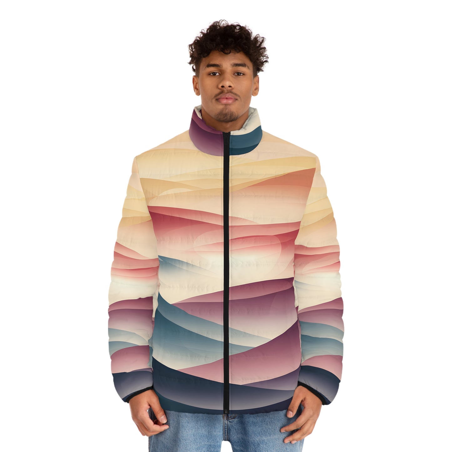 Fogline Echo Puffer Jacket Art Design Outdoor Adventure Winter Apparel Unisex