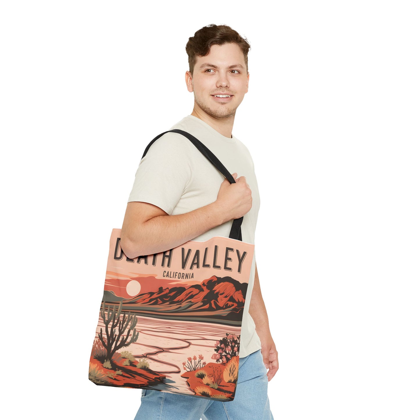 Death Valley California Tote Bag All Over Print Desert Art Landscape Souvenir