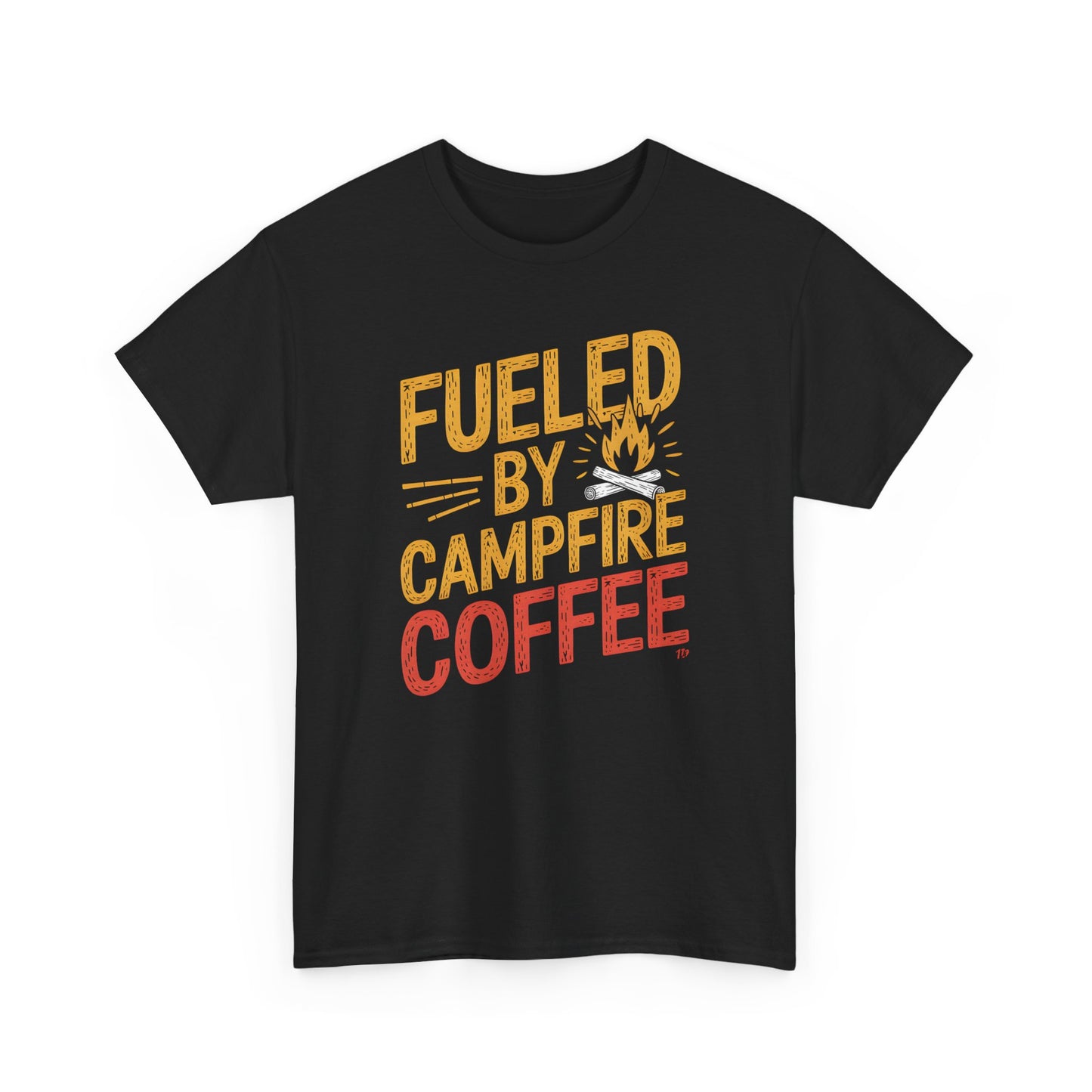 Fueled by Campfire Coffee T-Shirt Unisex Camping Hiking Outdoor Graphic Tee