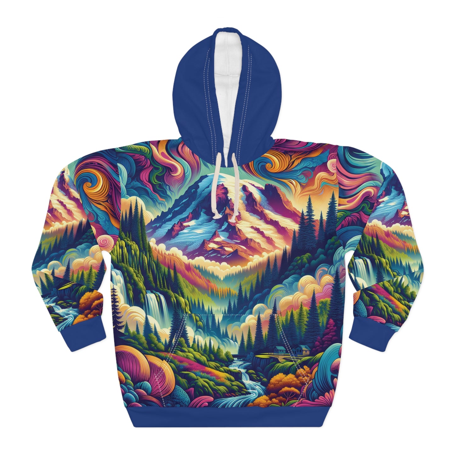 Mount Rainier Hoodie All Over Print Outdoor Travel Apparel Unisex Pullover Wear