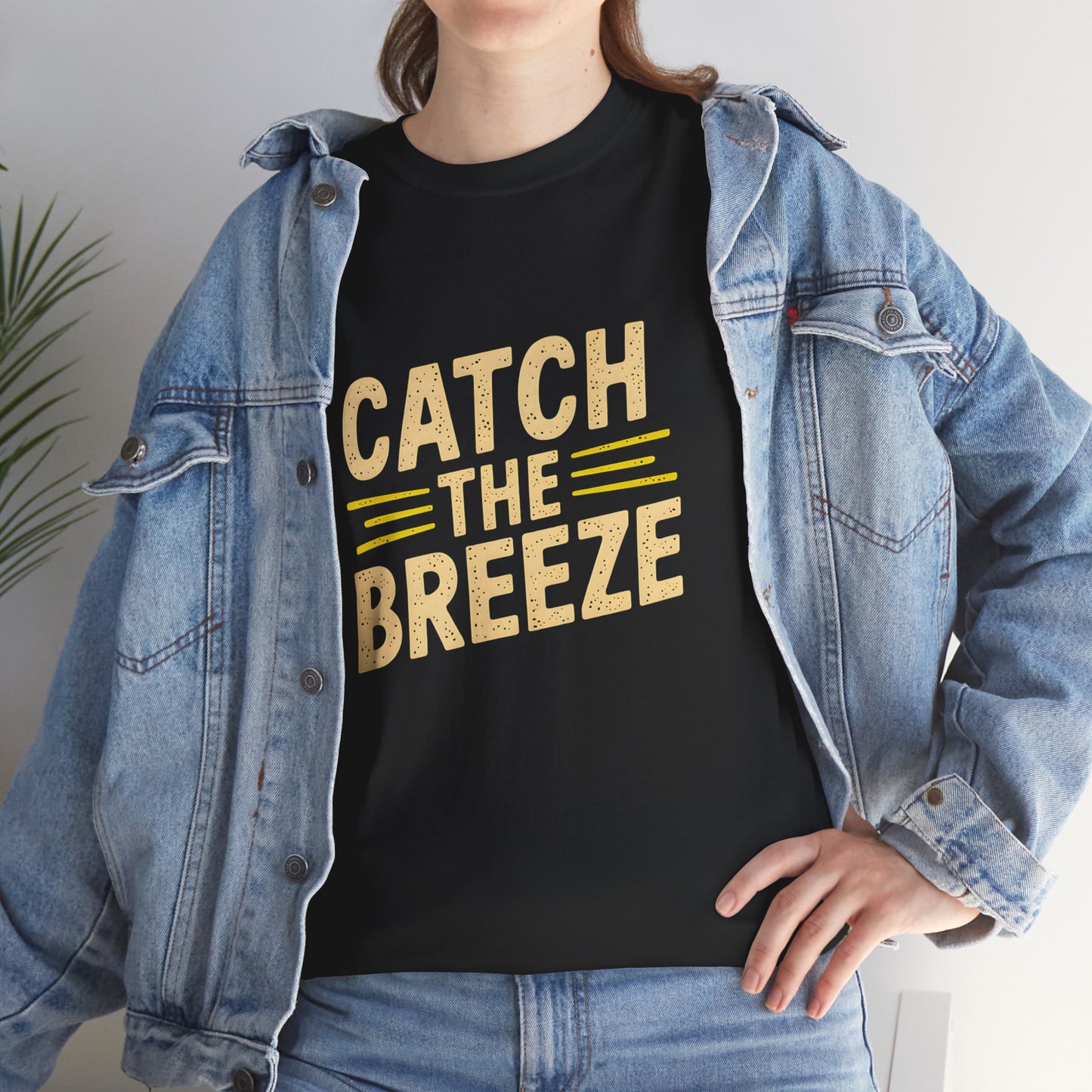 Catch the Breeze Fun Graphic T Shirt Summer Casual Unisex Short Sleeve Tee