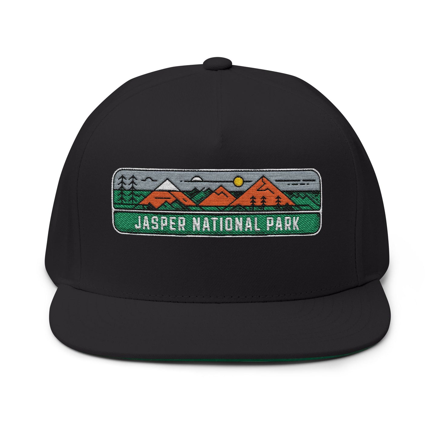 Jasper National Park Vintage Style Flat Bill Snapback Hat
