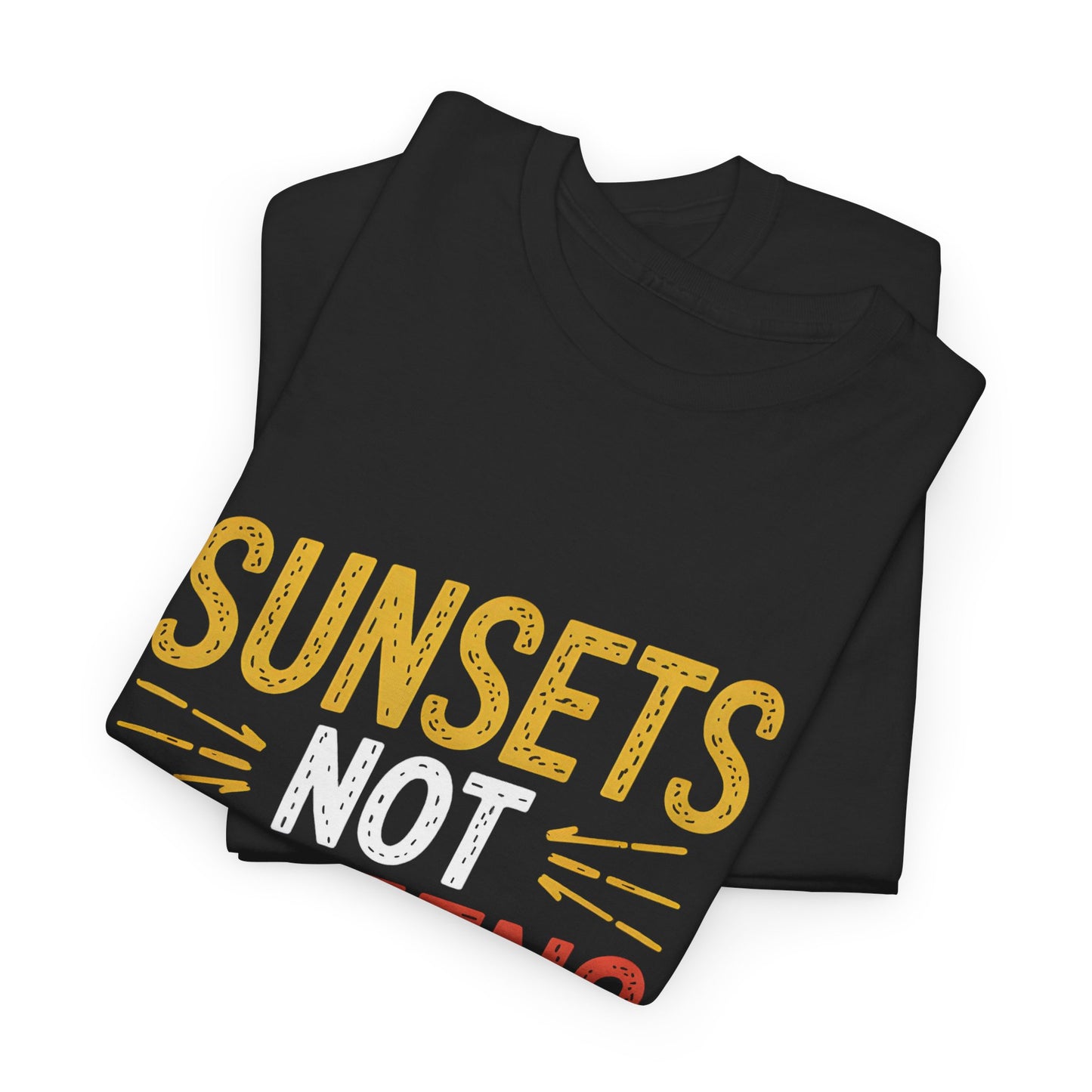 Sunsets Not Screens T-Shirt Eco Friendly Graphic Tee Outdoor Apparel Casual