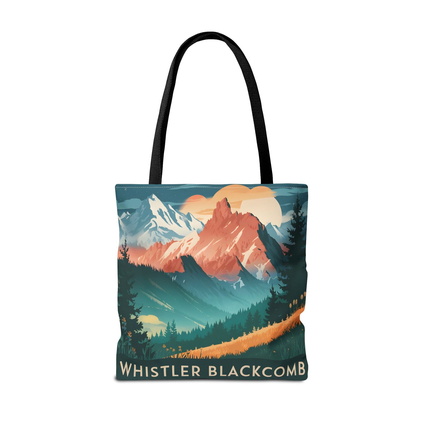 Whistler Blackcomb All Over Print Tote Bag Mountain Landscape Nature Design