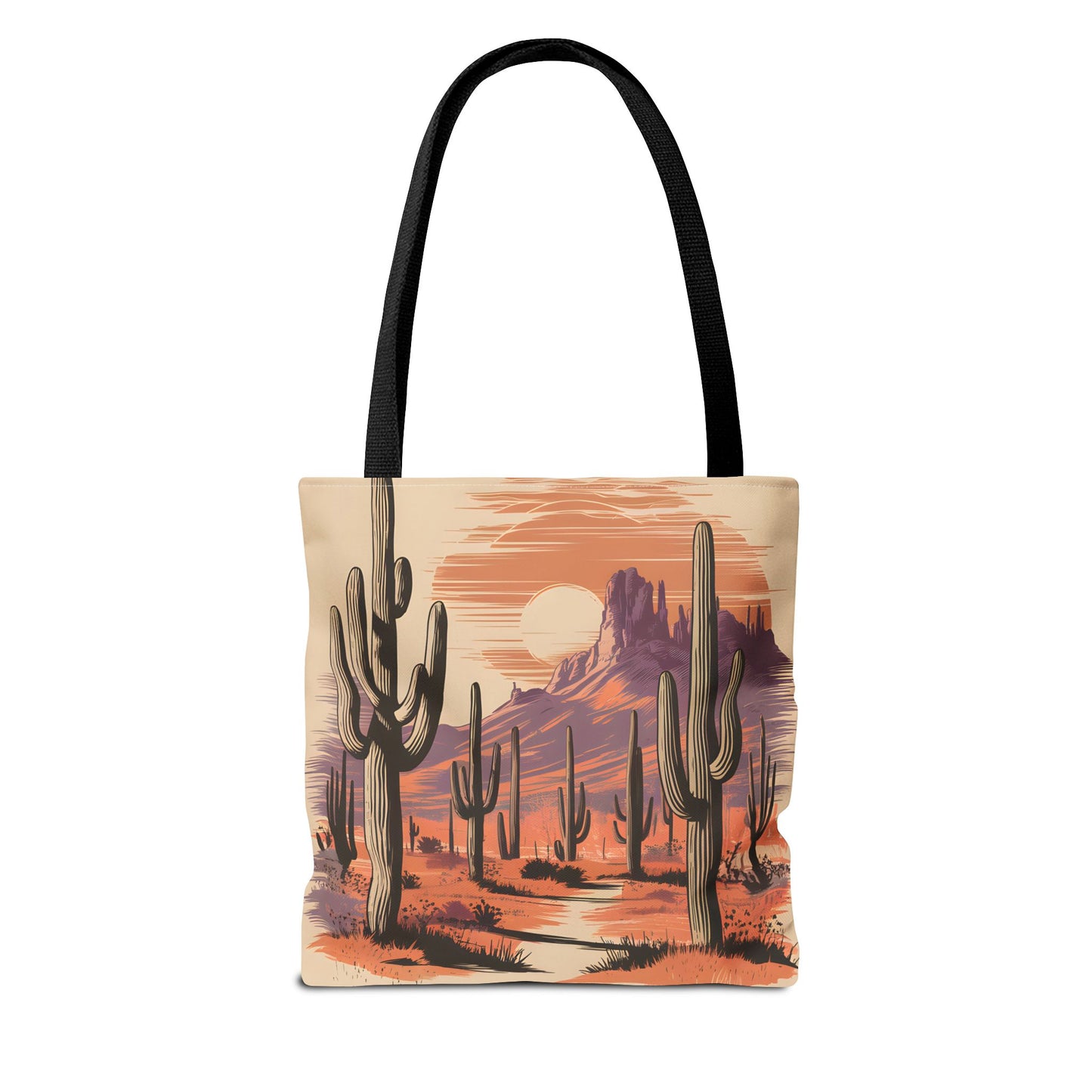 Saguaro National Park Tote Bag Arizona Desert Cactus All Over Print Reusable