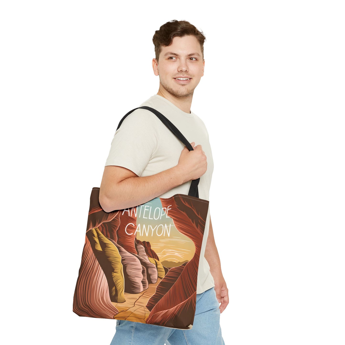 Antelope Canyon All Over Print Tote Bag Unique Design Travel Accessory