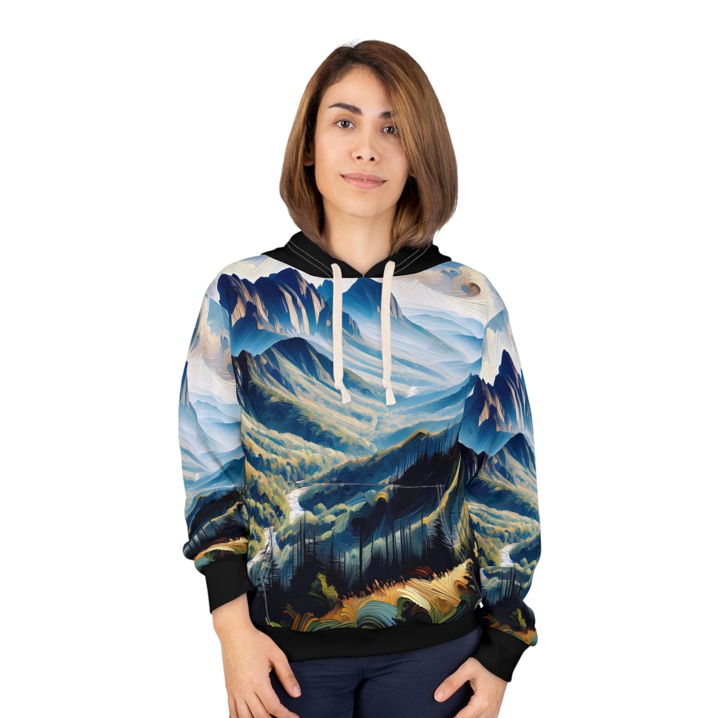 All-Over Print Hoodie featuring Stunning Zion National Park Landscape Design