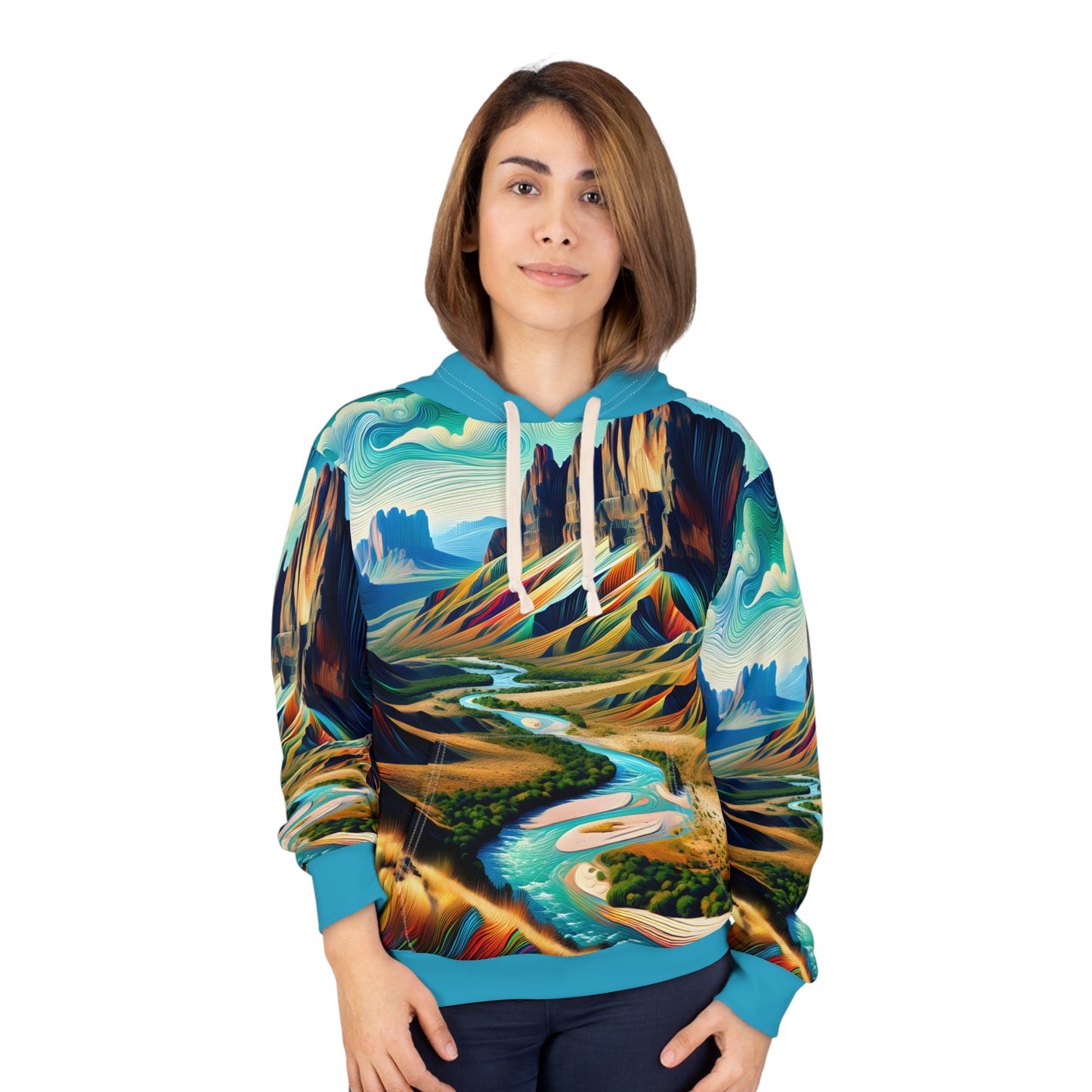 All-Over Print Hoodie featuring Big Bend National Park Landscape Art