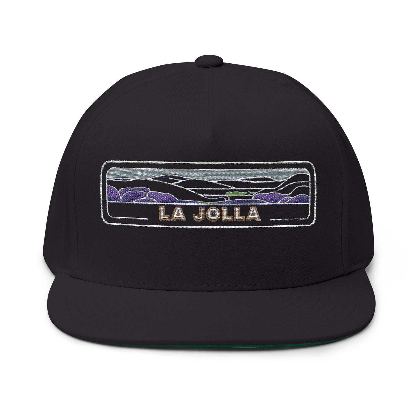 La Jolla Flat Bill Hat Adjustable Fashion Cap Beach Style Outdoor Gear