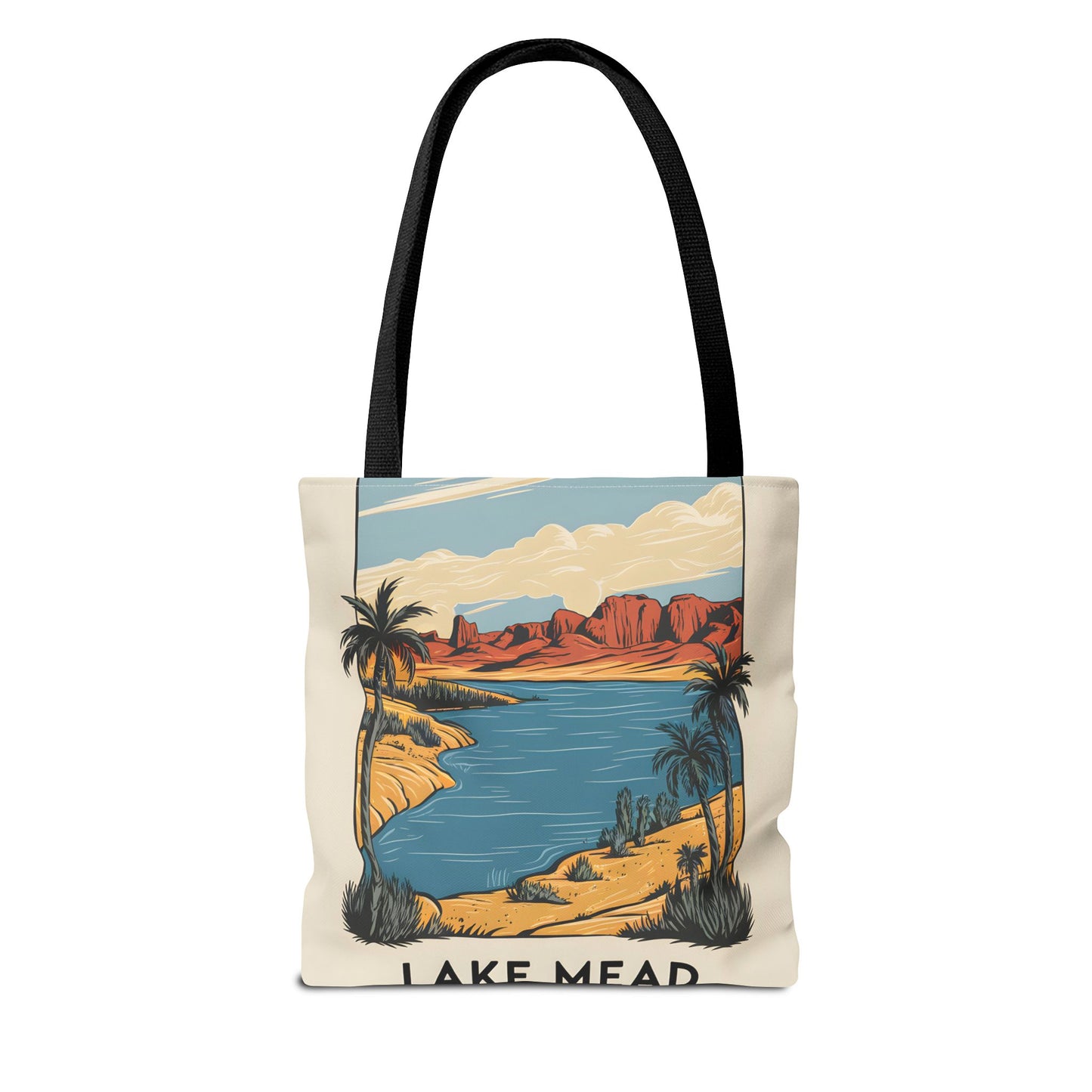 Lake Mead All Over Print Tote Bag Unique Design Nevada Arizona Travel Gift