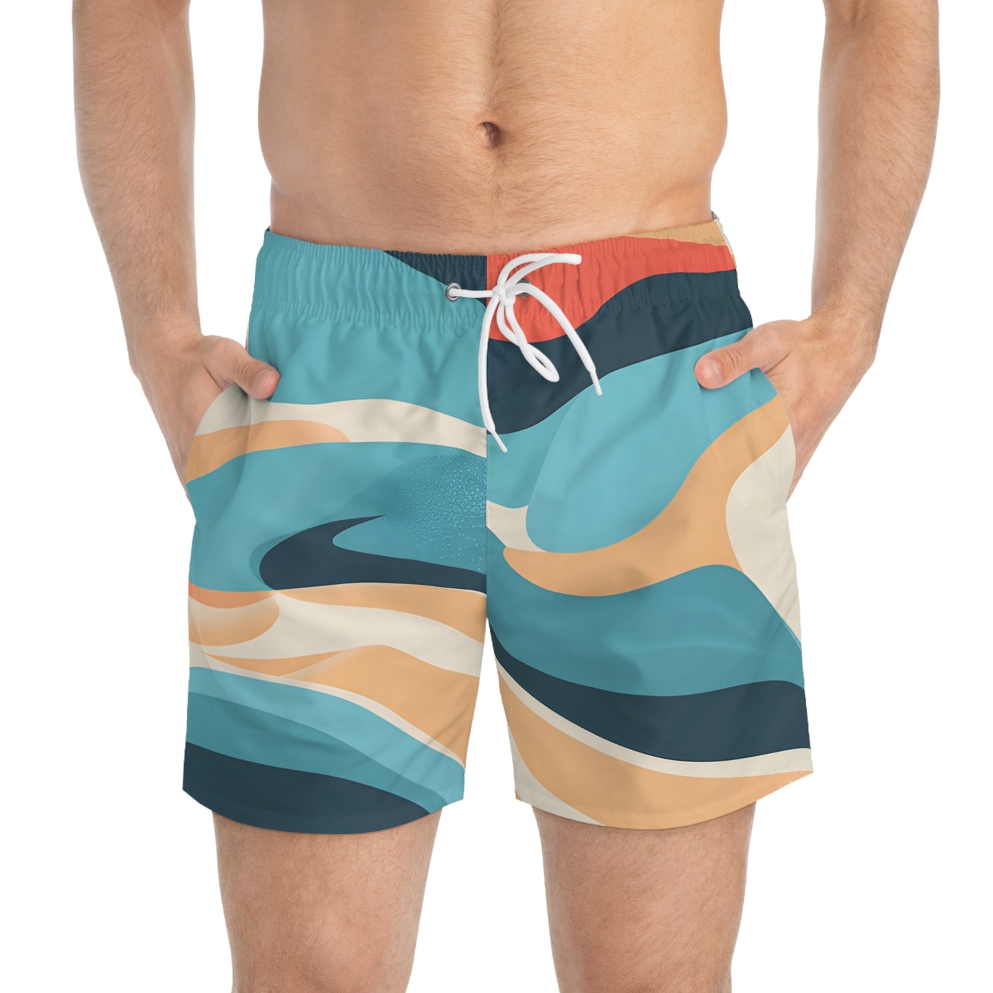 Ocean Flash Men's Swim Trunks Stylish Beachwear Pool Shorts Surfer Quick Dry