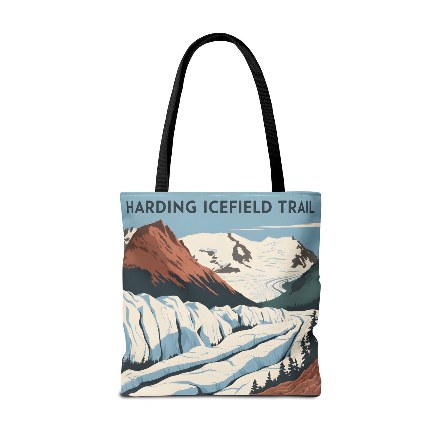 Harding Icefield Trail Tote Bag All Over Print Kenai National Park Hiking Gear