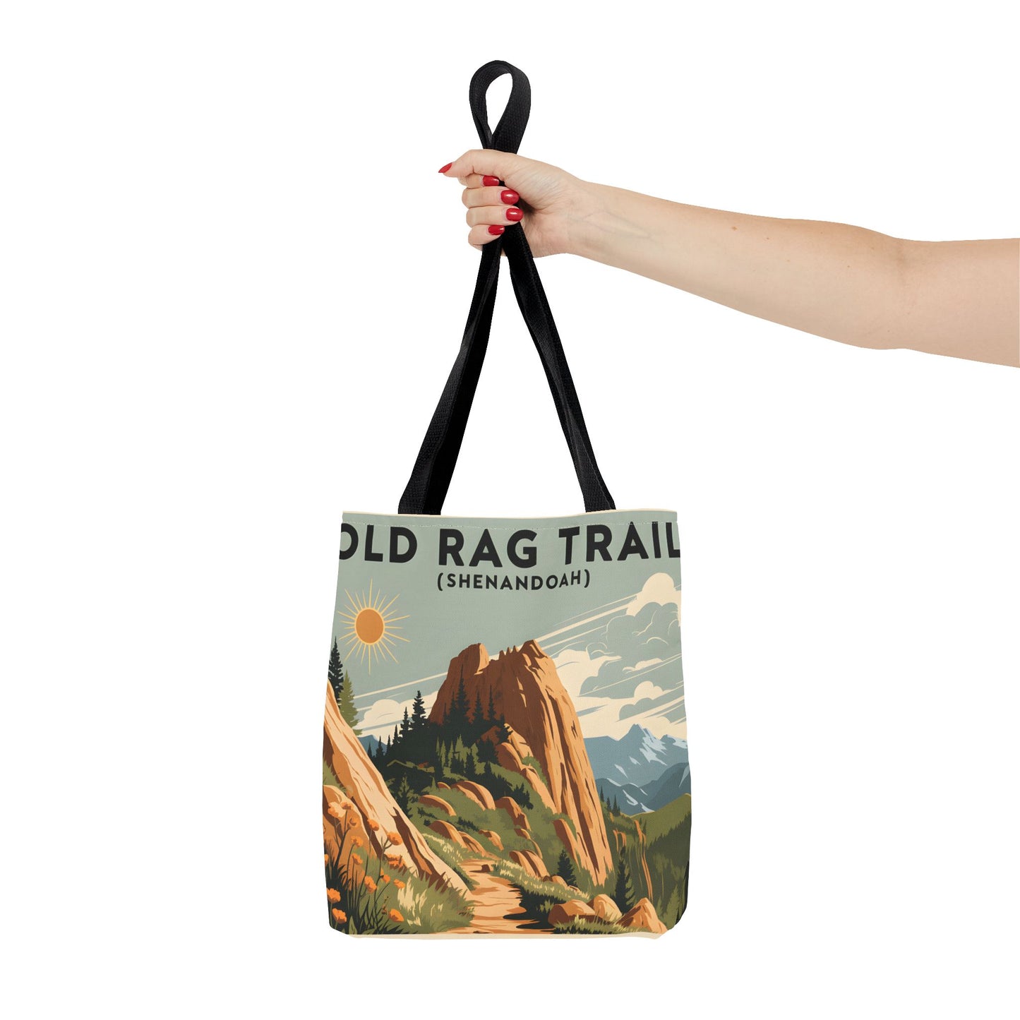 Old Rag Trail Tote Bag Shenandoah National Park Hiking Adventure Apparel
