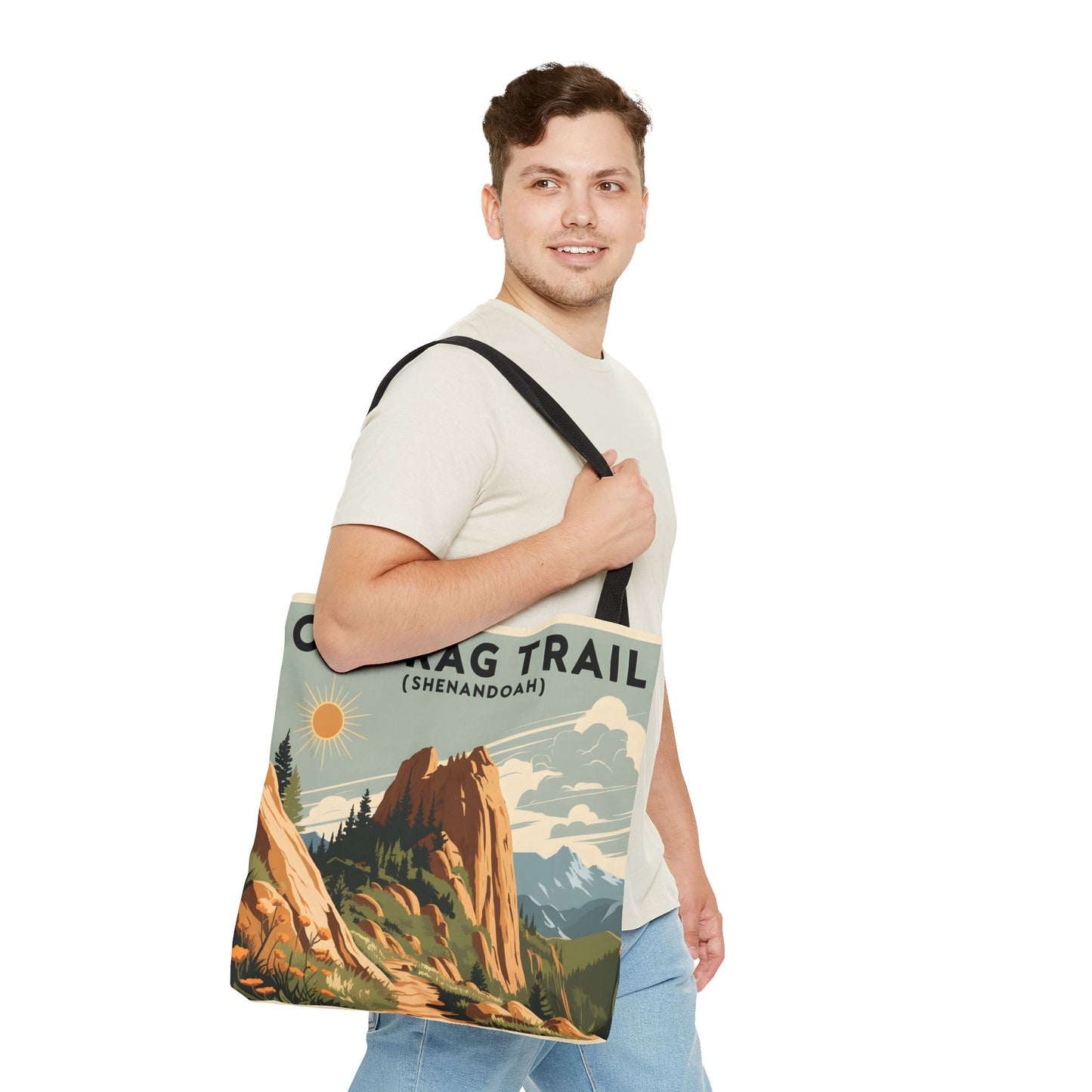 Old Rag Trail Tote Bag Shenandoah National Park Hiking Adventure Apparel