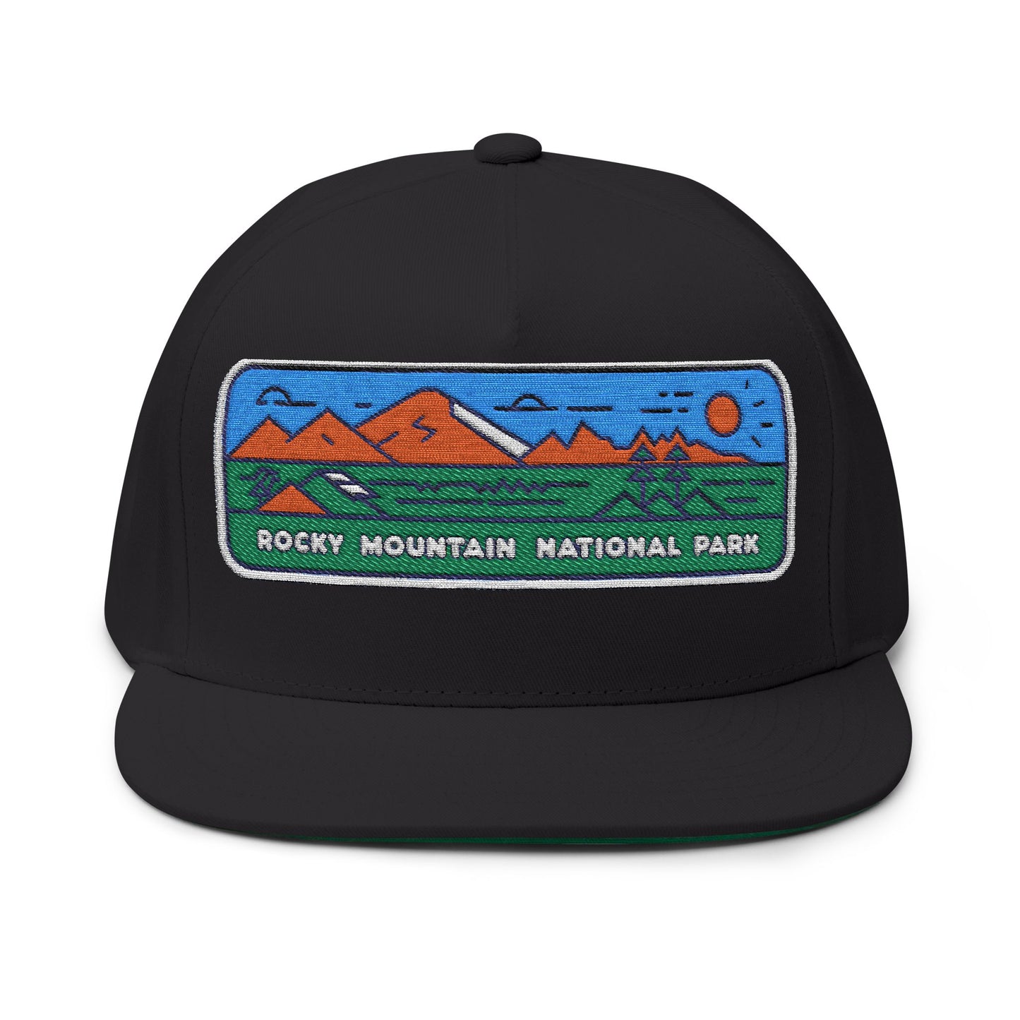 Rocky Mountain National Park Flat Bill Hat Outdoor Adventure Gear