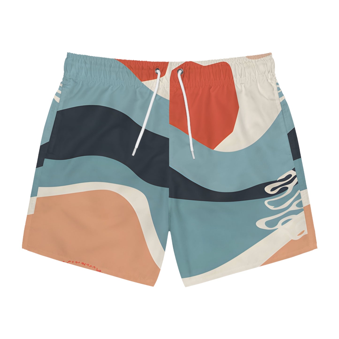 Tide Fade Men Swim Trunks Beachwear Summer Shorts Swimwear