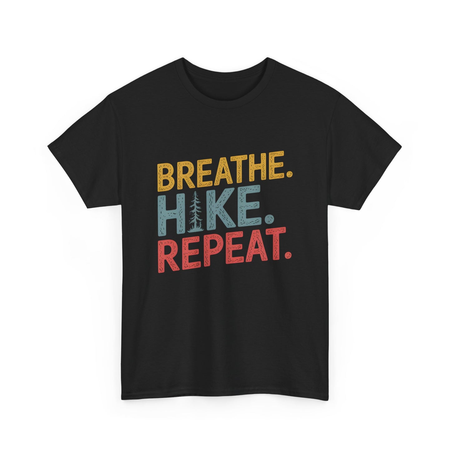 Breathe Hike Repeat Outdoor Adventure Short Sleeve T-Shirt Hiking Apparel