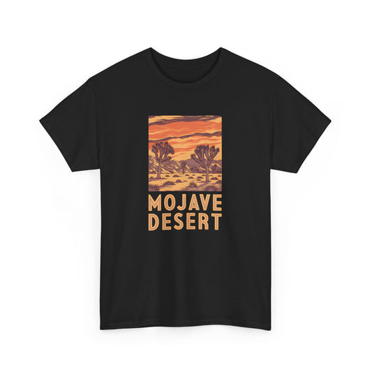 Mojave Desert Vintage Art Print Landscape Graphic Short Sleeve T Shirt