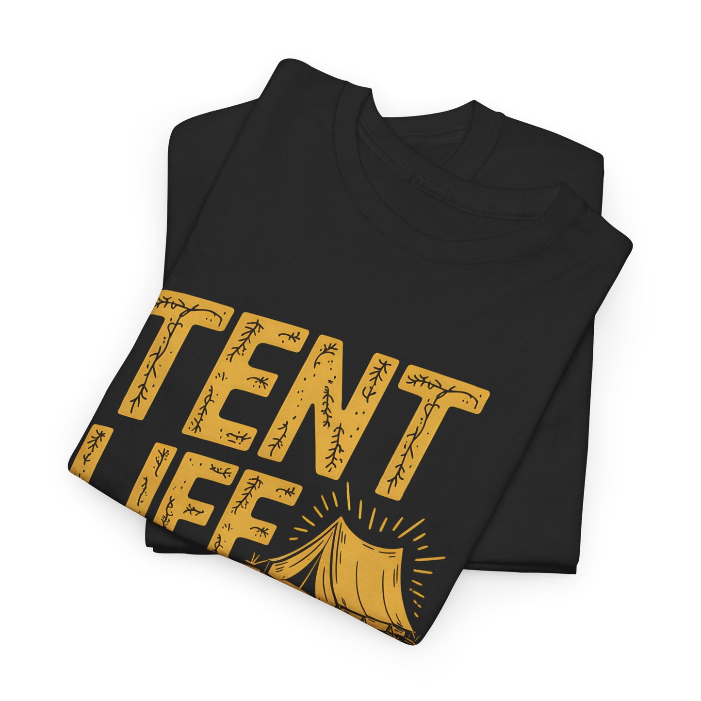Tent Life T-Shirt Camping Graphic Outdoor Adventure Apparel Short Sleeve Casual