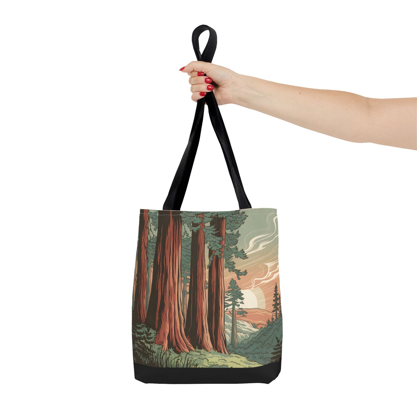 Redwood National Park All Over Print Tote Bag Eco Friendly Travel Accessory