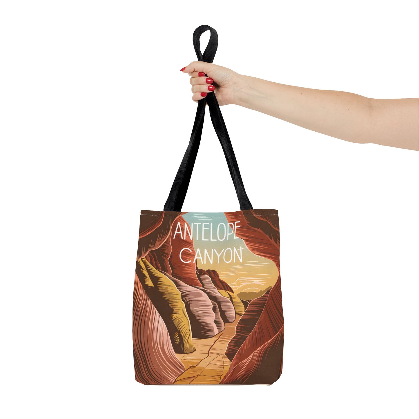 Antelope Canyon All Over Print Tote Bag Unique Design Travel Accessory