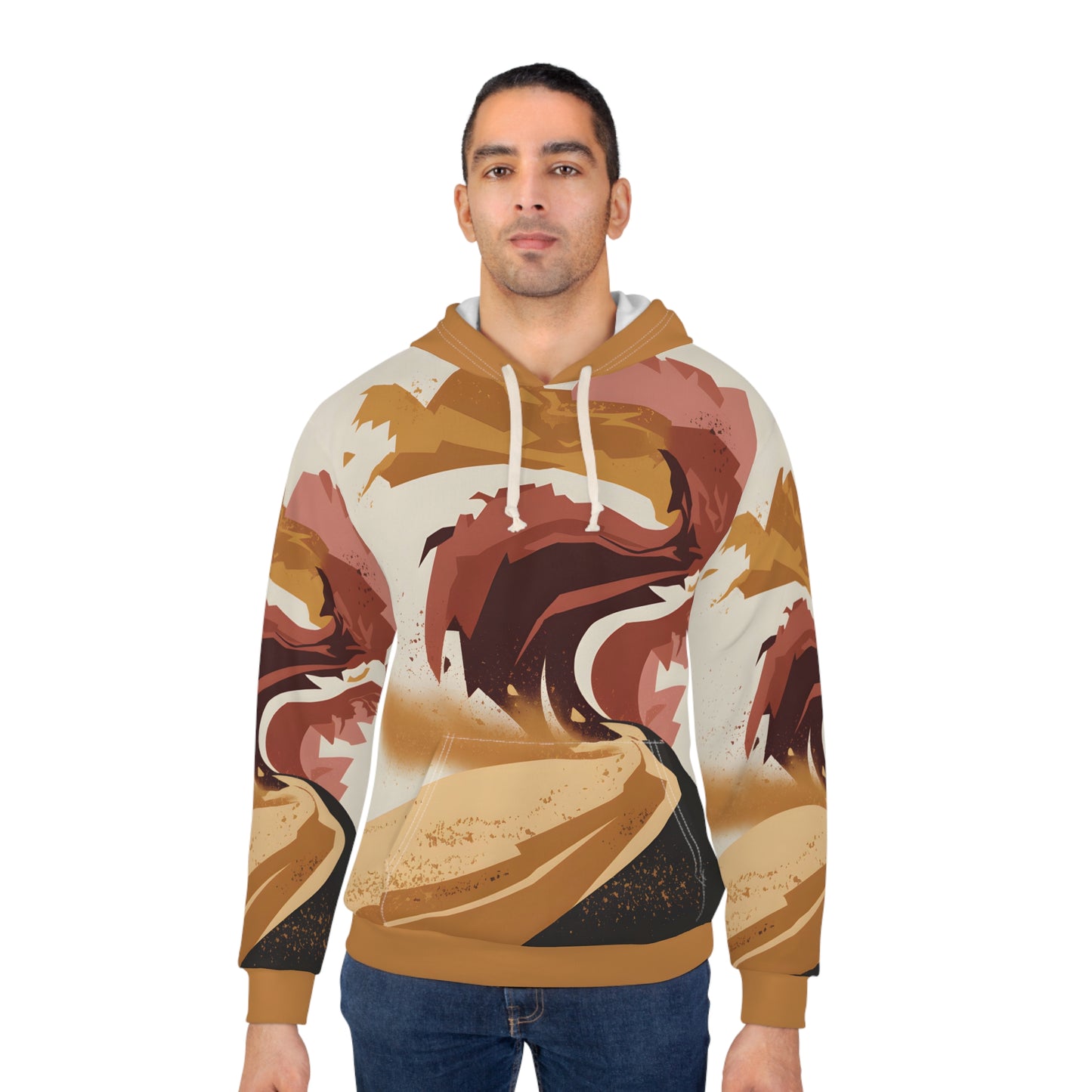Dust Storm Drift Hoodie All Over Print Outdoor Travel Apparel Unique Design