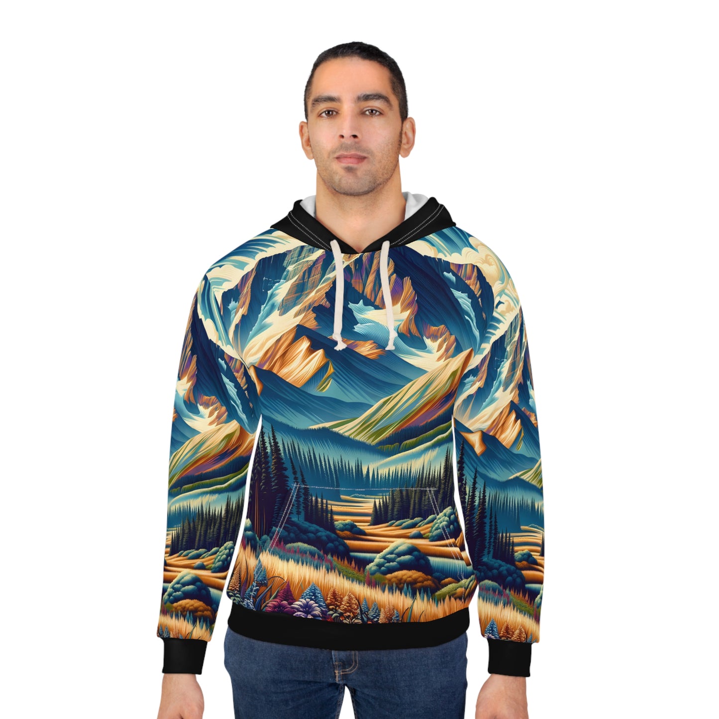 Pikes Peak Hoodie All Over Print Adventure Outdoor Apparel Travel Gear Warm