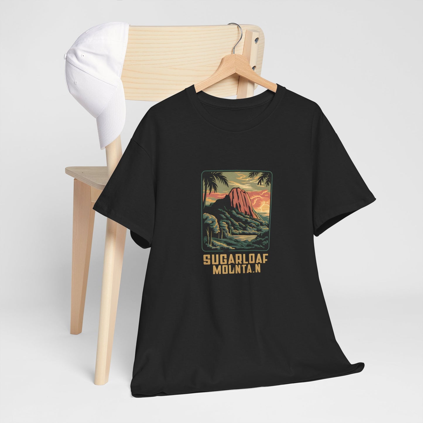 Sugarloaf Mountain Sunset T-Shirt Hiking Nature Graphic Tee Outdoor Scenic View