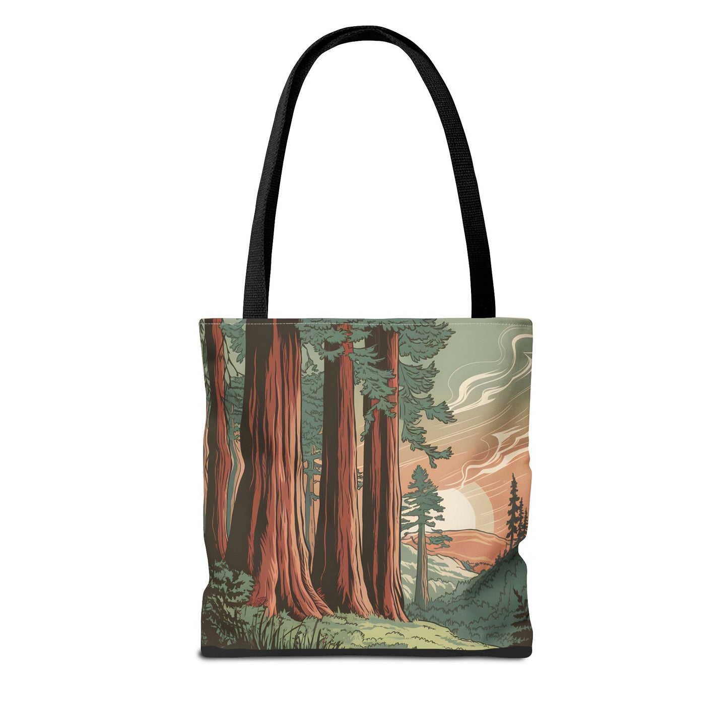 Redwood National Park All Over Print Tote Bag Eco Friendly Travel Accessory