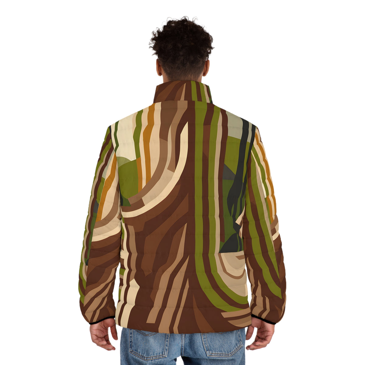 Timber Apparel Abstract Timber Puffer Jacket Outdoor Apparel Trendy Winter Outerwear ...