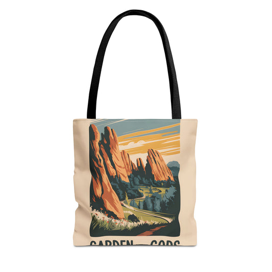 Garden of the Gods Tote Bag All Over Print Scenic Landscape Nature Art Travel