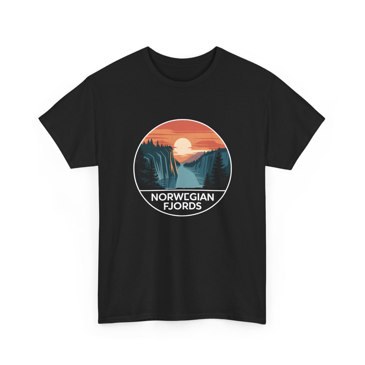 Norwegian Fjords Scenic Landscape T-Shirt Unisex Travel Apparel - T Shirt