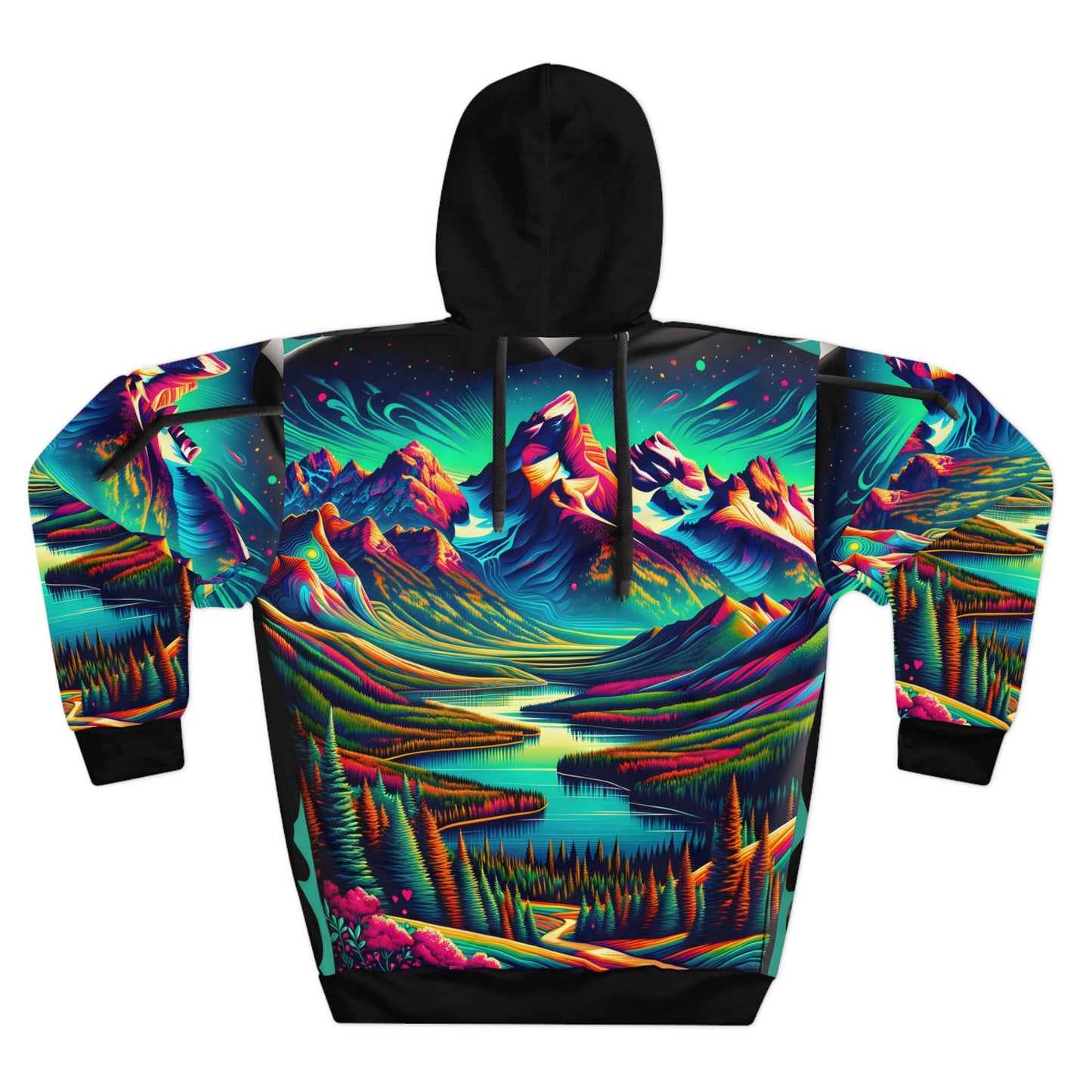 Grand Teton National Park All Over Print Hoodie Outdoor Adventure Wear Travel