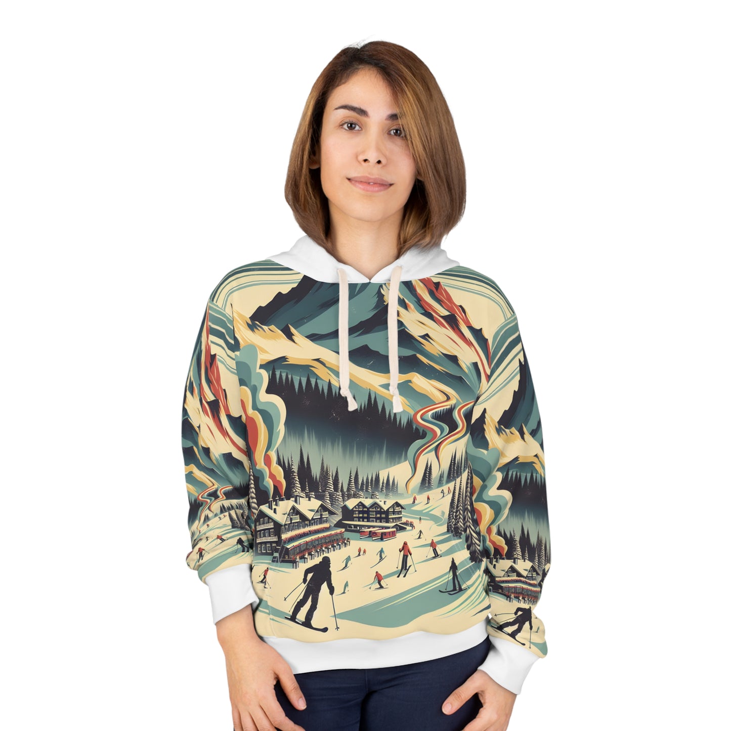 Mount Rainier Hoodie Outdoor Apparel All Over Print National Park Art Apparel